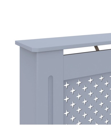Cache-radiateur Anthracite 152x19x81 cm MDF