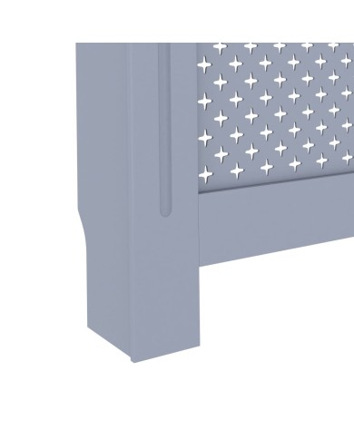 Cache-radiateur Anthracite 152x19x81 cm MDF