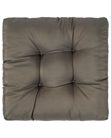 Coussin de palette Gris 58 x 58 x 10 cm Polyester 