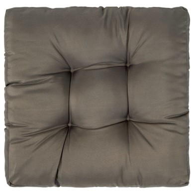Coussin de palette Gris 58 x 58 x 10 cm Polyester 