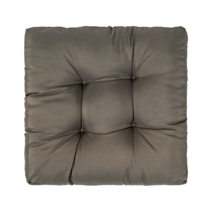 Coussin de palette Gris 58 x 58 x 10 cm Polyester 