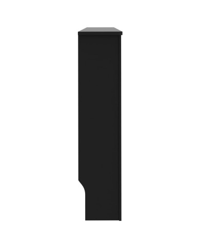 Cache-radiateur Noir 152x19x81 cm MDF