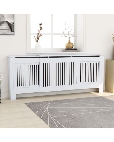 Cache-radiateur MDF Blanc 205 cm