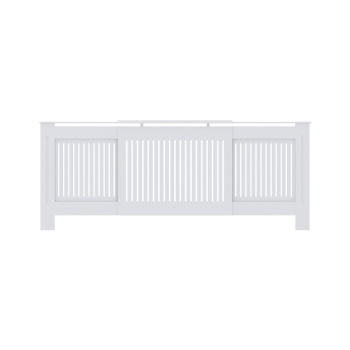 Cache-radiateur MDF Blanc 205 cm