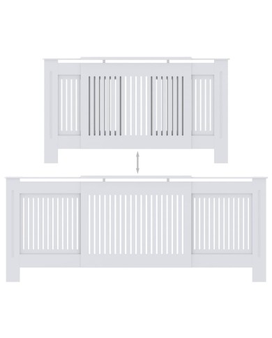 Cache-radiateur MDF Blanc 205 cm
