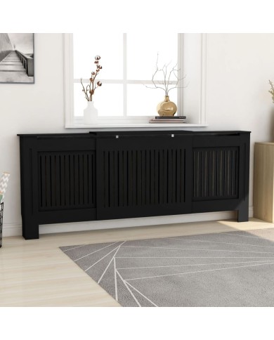 Cache-radiateur MDF Noir 205 cm