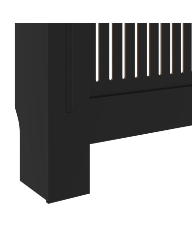 Cache-radiateur MDF Noir 205 cm