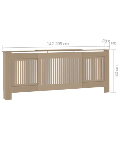 Cache-radiateur MDF 205 cm