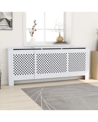 Cache-radiateur MDF Blanc 205 cm
