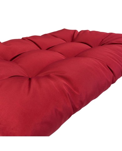 Coussins de palette 3 pcs Rouge Polyester 