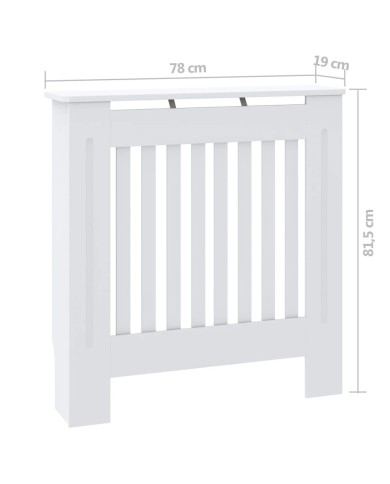 Cache-radiateur MDF Blanc 78 cm