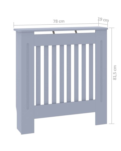 Cache-radiateur MDF Gris 78 cm