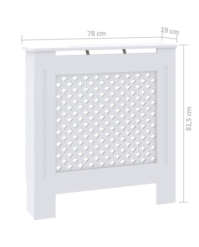 Cache-radiateur MDF Blanc 78 cm