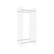Portant de bois chauffage Transparent 40x35x100 cm Verre trempé 