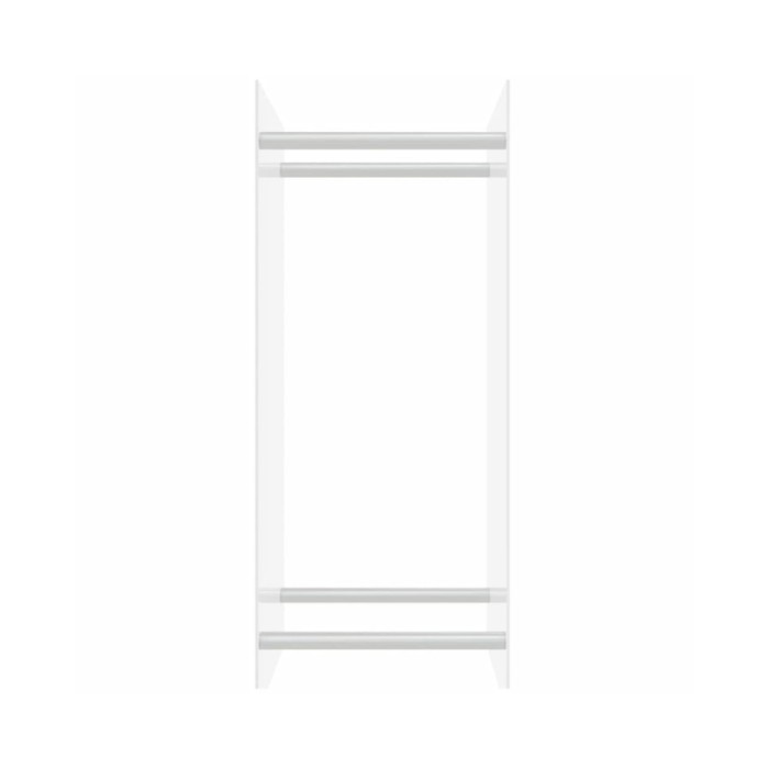 Portant de bois chauffage Transparent 40x35x100 cm Verre trempé 
