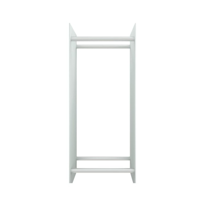 Portant de bois de chauffage Blanc 40x35x100 cm Verre trempé