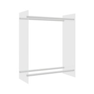 Portant de bois chauffage Transparent 80x35x100 cm Verre trempé
