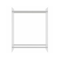 Portant de bois chauffage Transparent 80x35x100 cm Verre trempé