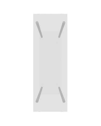 Portant de bois chauffage Transparent 80x35x100 cm Verre trempé