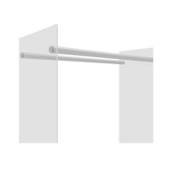 Portant de bois chauffage Transparent 80x35x100 cm Verre trempé