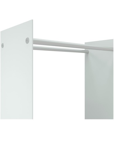 Portant de bois de chauffage Blanc 80x35x100 cm Verre trempé