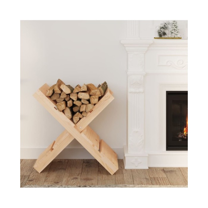 Porte-bûches 47x39,5x48 cm Bois massif de pin