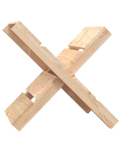 Porte-bûches 47x39,5x48 cm Bois massif de pin