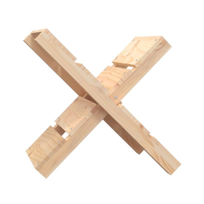 Porte-bûches 47x39,5x48 cm Bois massif de pin
