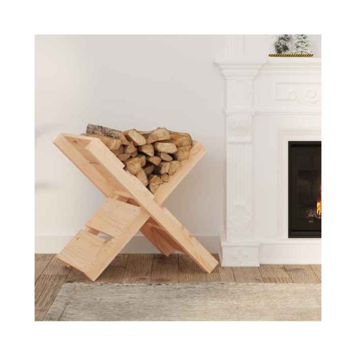 Porte-bûches 47x39,5x48 cm Bois massif de pin