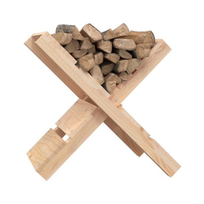 Porte-bûches 47x39,5x48 cm Bois massif de pin
