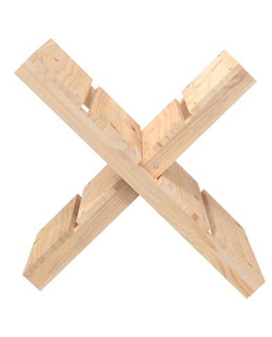 Porte-bûches 47x39,5x48 cm Bois massif de pin
