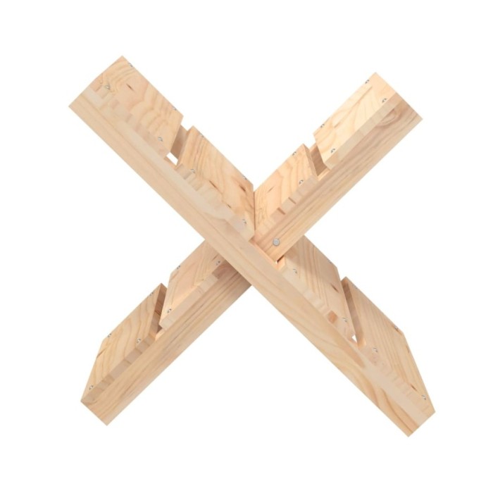 Porte-bûches 47x39,5x48 cm Bois massif de pin