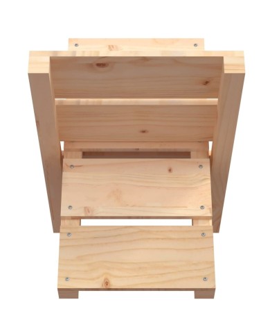 Porte-bûches 47x39,5x48 cm Bois massif de pin