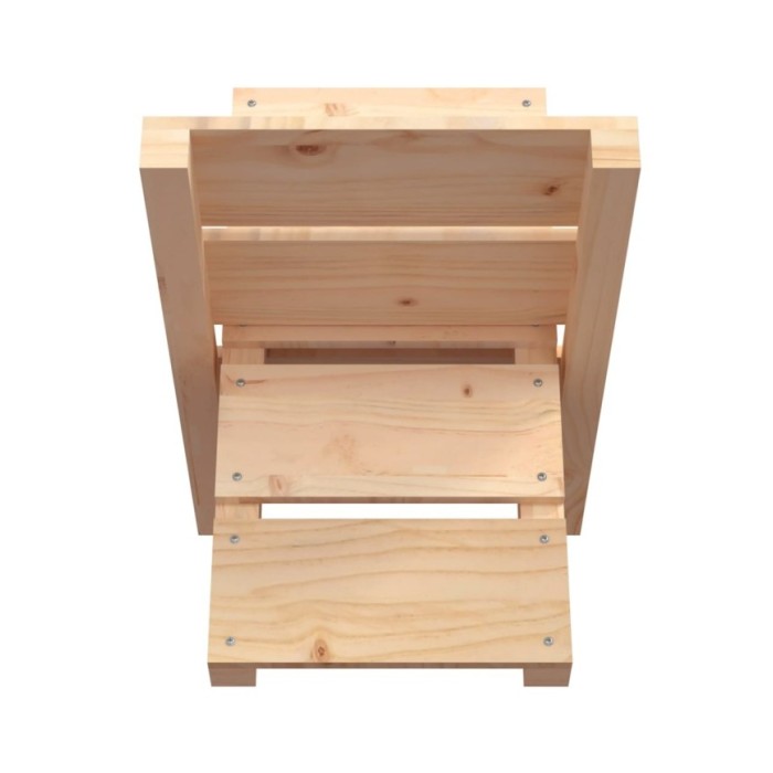 Porte-bûches 47x39,5x48 cm Bois massif de pin