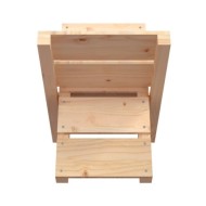 Porte-bûches 47x39,5x48 cm Bois massif de pin