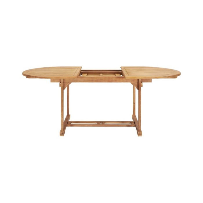 Table de jardin extensible 150-200x100x75 cm Teck solide