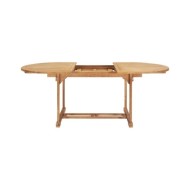 Table de jardin extensible 150-200x100x75 cm Teck solide