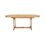 Table de jardin extensible 150-200x100x75 cm Teck solide