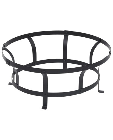 Foyer extérieur avec gril en acier inoxydable 76 cm
