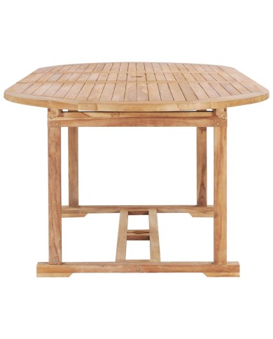 Table de jardin extensible 150-200x100x75 cm Teck solide
