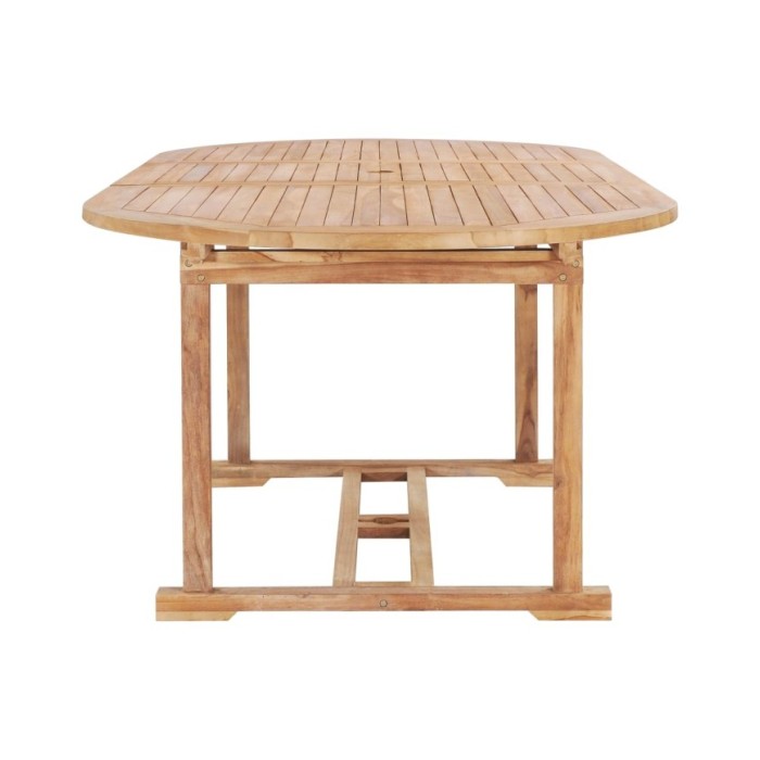 Table de jardin extensible 150-200x100x75 cm Teck solide
