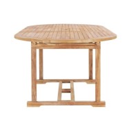 Table de jardin extensible 150-200x100x75 cm Teck solide