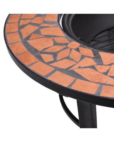 Foyer mosaïque Terre cuite 68 cm Céramique 