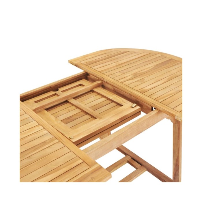 Table de jardin extensible 150-200x100x75 cm Teck solide