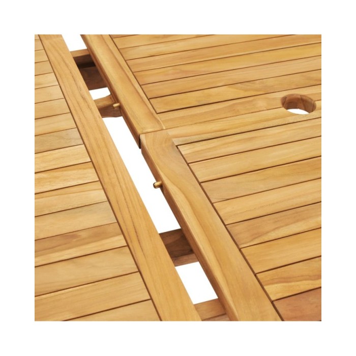 Table de jardin extensible 150-200x100x75 cm Teck solide