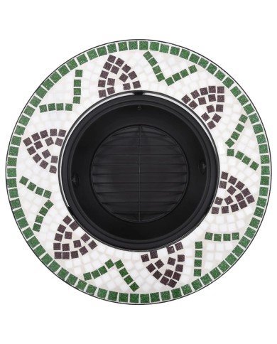 Foyer mosaïque Vert 68 cm Céramique 