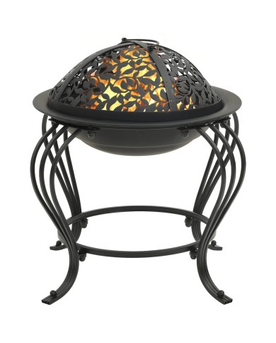 Foyer avec tisonnier 49 cm Acier