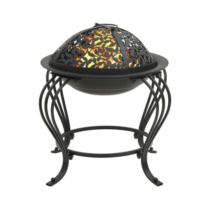 Foyer avec tisonnier 49 cm Acier