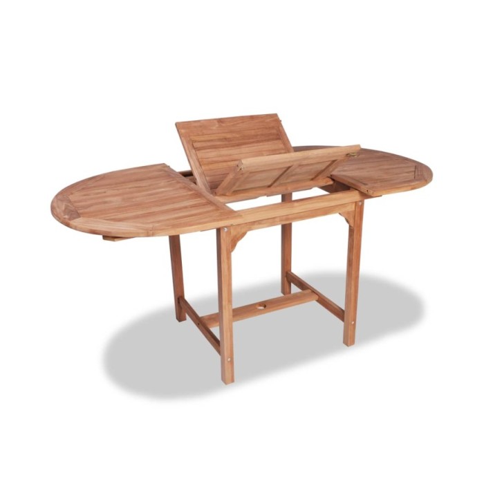 Mobilier à dîner d'extérieur 7 pcs Bois de teck solide