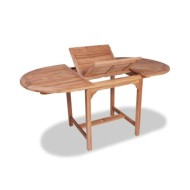 Mobilier à dîner d'extérieur 7 pcs Bois de teck solide
